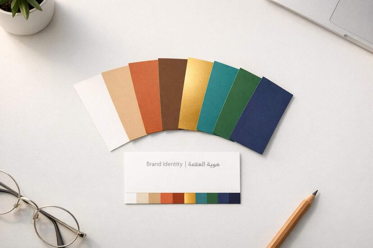 Brand-Husl-Colour Palette Sample for branding and design projects.