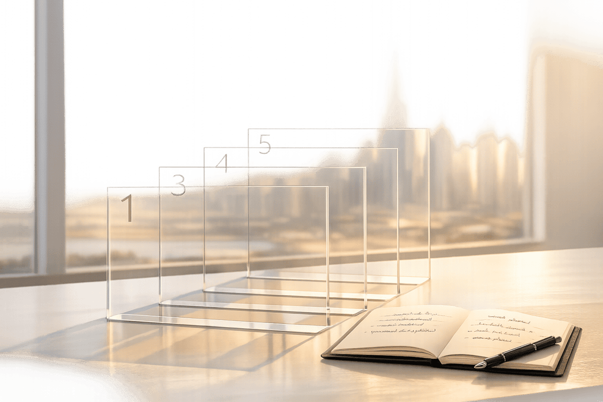 Brand-Husl-innovative transparent display stands showcasing product presentation solutions with a modern, sleek design, ideal for retail and exhibition environments.