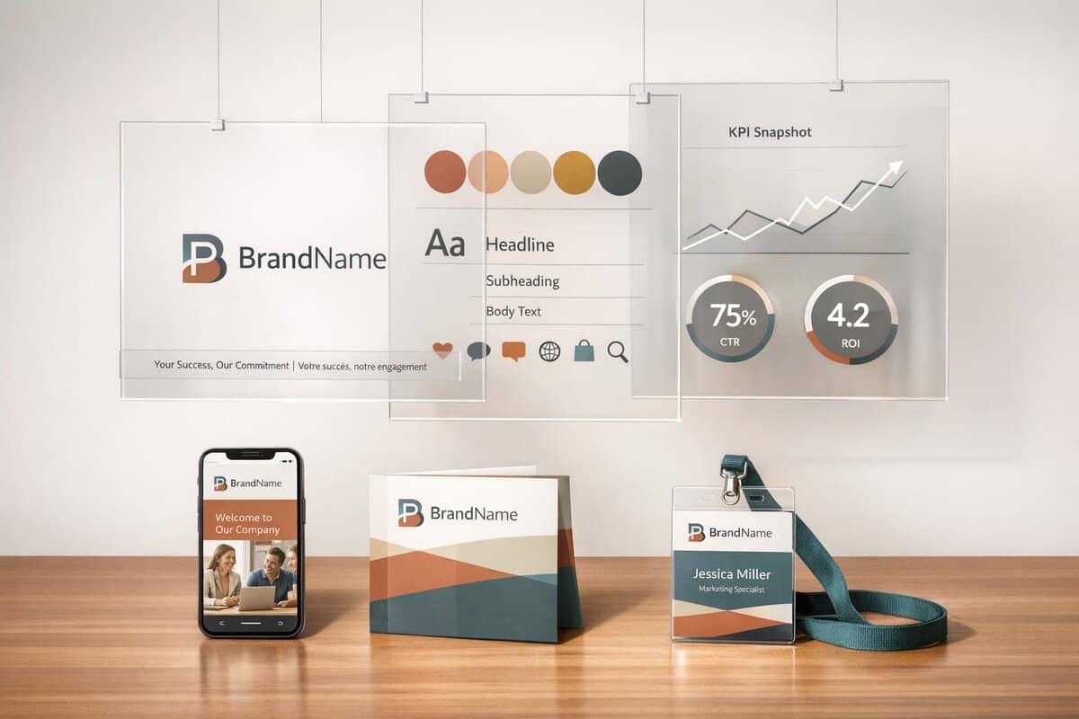 Brand-Husl- professional branding and marketing materials setup.