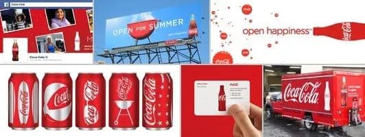 Brand-Husl- Promotional Coca-Cola cans and advertising materials for summer marketing campaign.